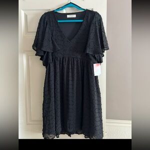 NWT Arula black dress with beaded details, size 1x